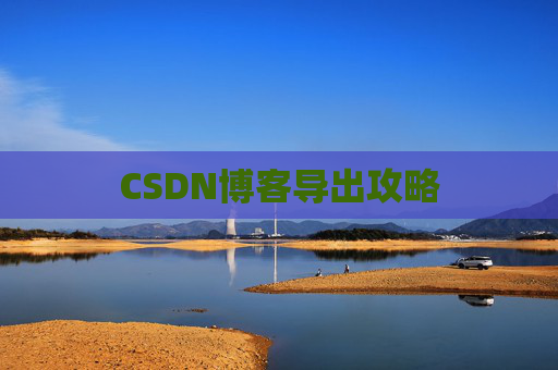 CSDN博客导出攻略